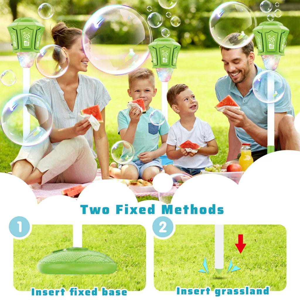 Bubble Torch Fun Garden Lamp Toy with LED Lights