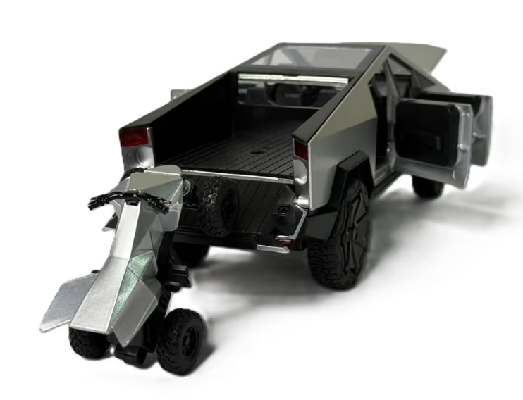 Tesla Cyber truck Toy with Bike | Mini Truck Simulation Toy